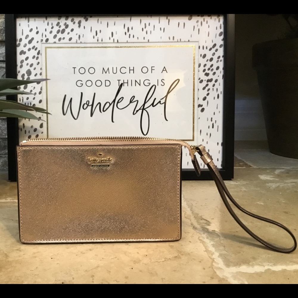 Kate Spade Rose Gold Wristlet
